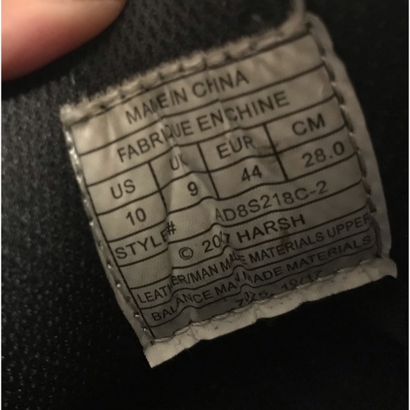 Harsh suede skaters sneakers in black size 10 - Picture 11 of 11